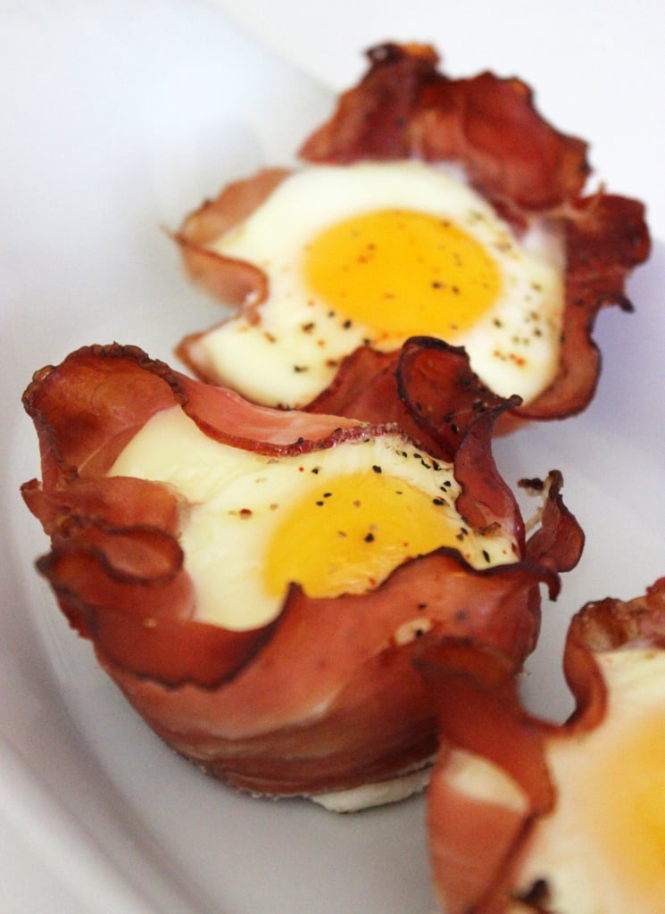 Baked Eggs in Ham Cups