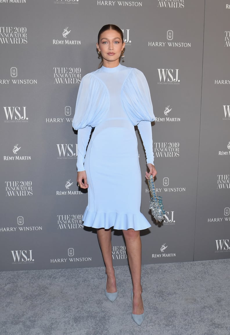 Gigi Hadid in Burberry at the WSJ. Magazine 2019 Innovator Awards