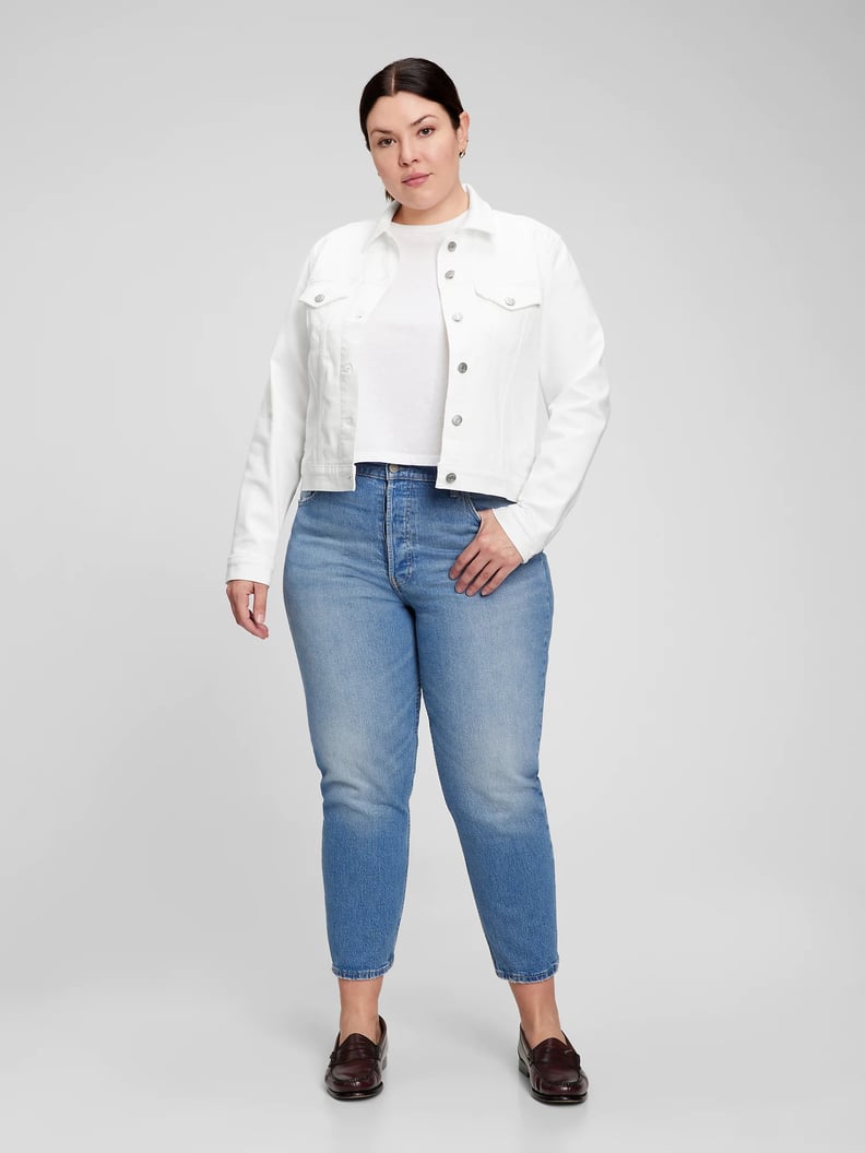 A White Jean Jacket: Gap Icon Denim Jacket With Washwell