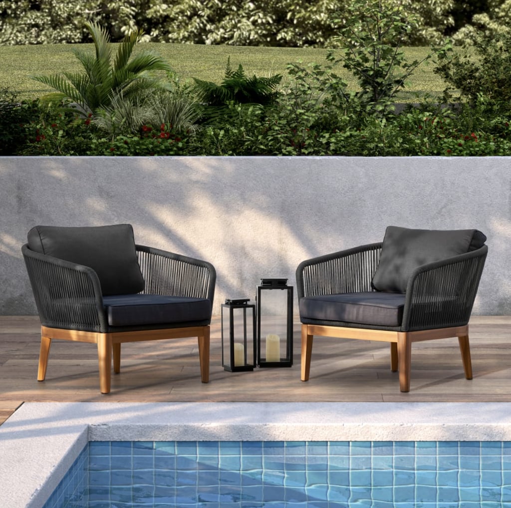 A Chair Set: Castlery Maui Outdoor Lounge Chair Set