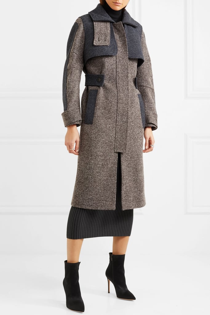 Atlein Two-Tone Wool-Blend Tweed Coat | Melania Trump Gray Dolce and ...