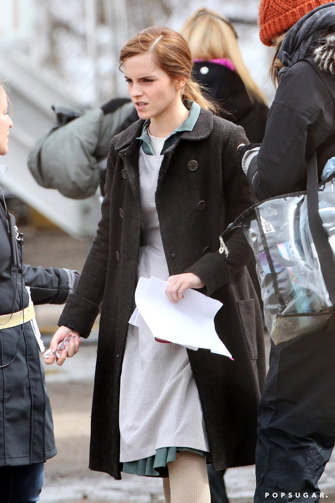 Emma Watson on the Set of Regression | Pictures