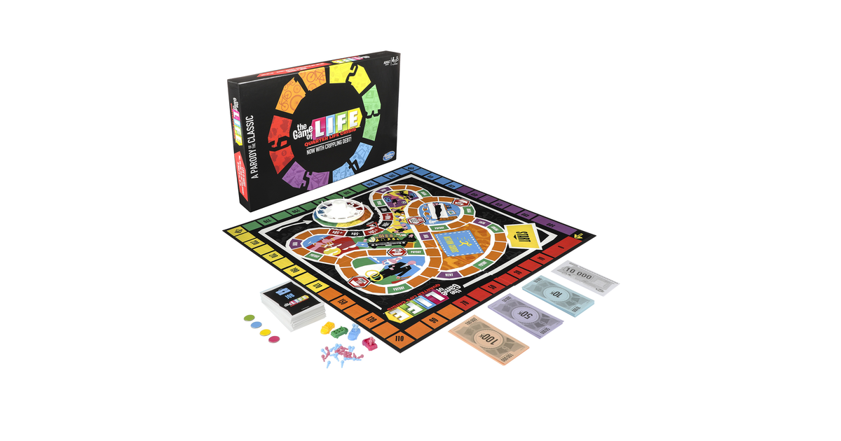 Game of Life Quarter Life Crisis Parody Edition Hasbro Parody Board