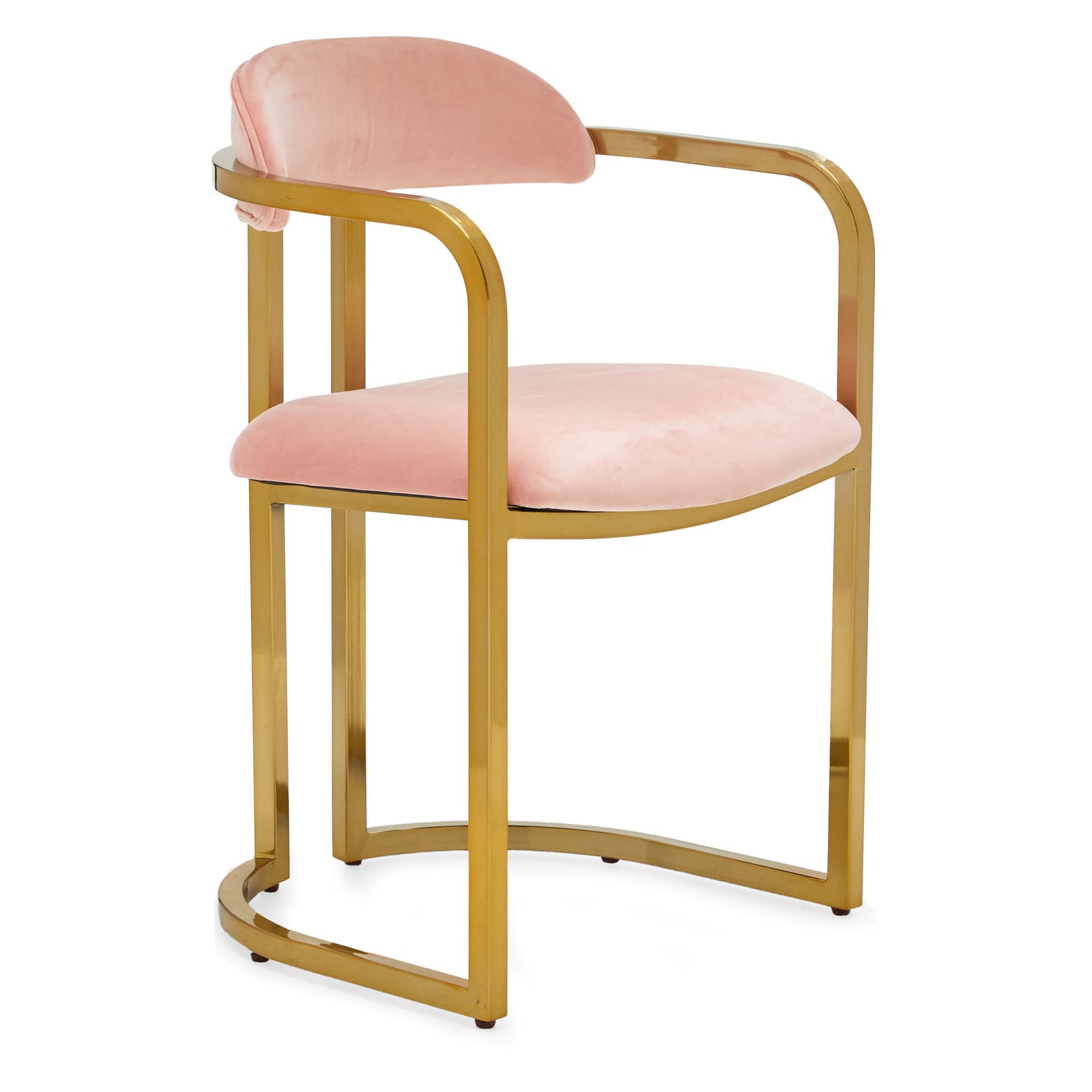 MoDRN Glam Marni Metal Base Dining Chair We Found the Best