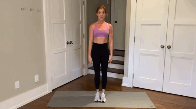 Lower-Body Circuit, Exercise 2: Lateral Lunge to Curtsy Lunge