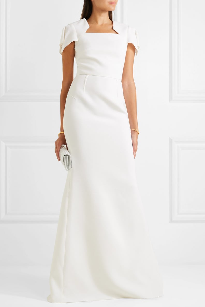 Roland Mouret Clovelly Wool-Crepe Gown