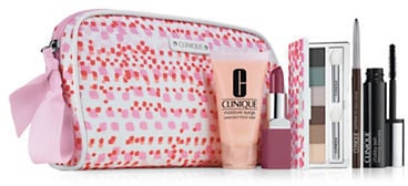 She gets to test out these minis and have a fab new makeup bag from Cos Bar. 
Clinique Spring Into Color Set ($40)