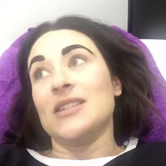 Woman Gets Eyebrows Tinted Before Going Into Labor