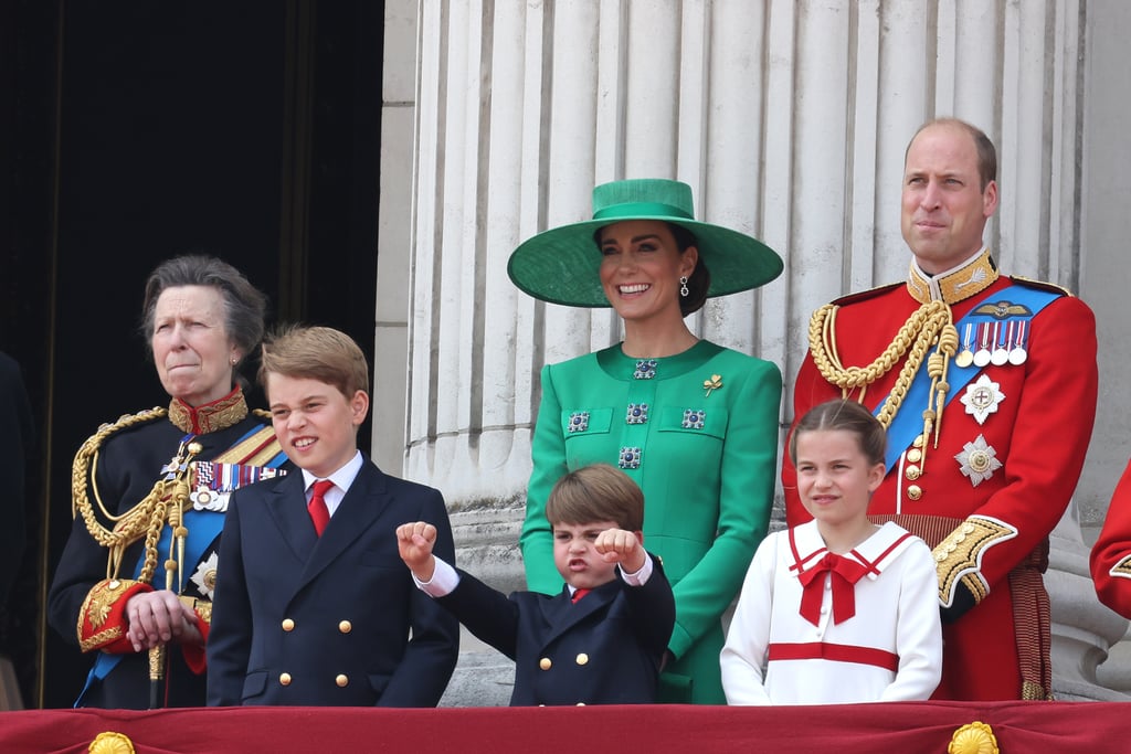 George, Charlotte, and Louis at Trooping the Colour 2023