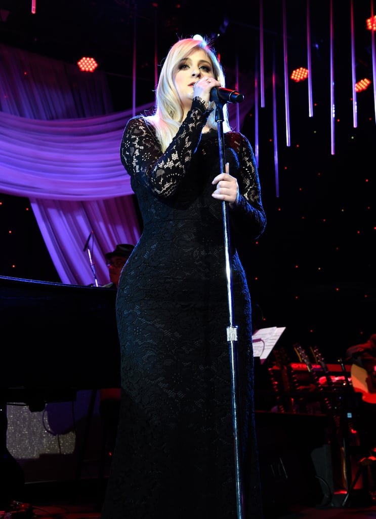 Meghan Trainor brought her musical stylings to Clive Davis's gala.
