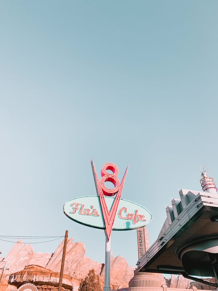 Disney iPhone Wallpaper: Flo's Cafe from "Cars"