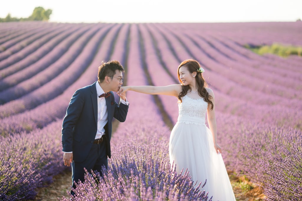 Engagement Shoot in Lavender Fields of Provence, France