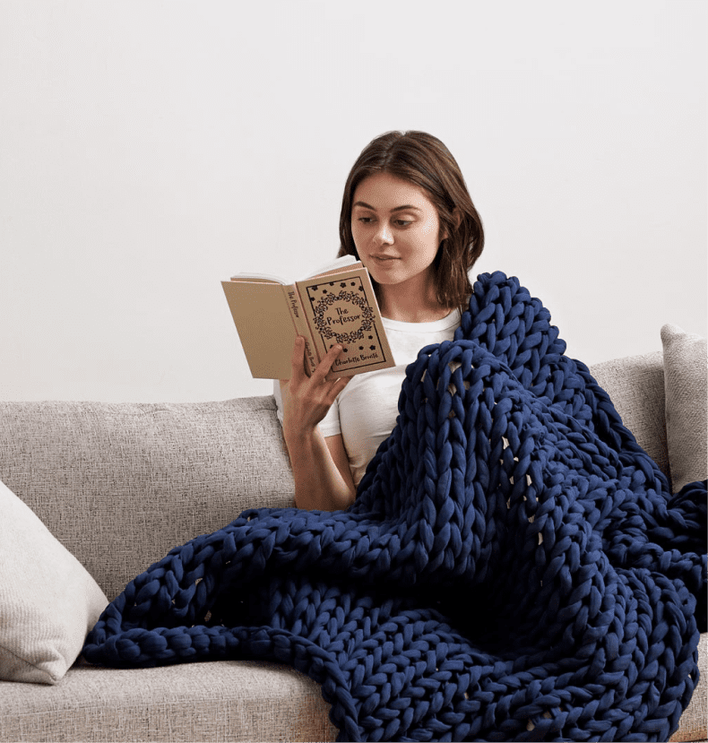A Weighted Blanket: Bearaby Cotton Napper