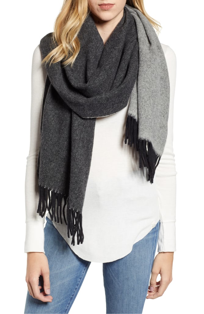 Canada Goose Two Tone Woven Wool Scarf