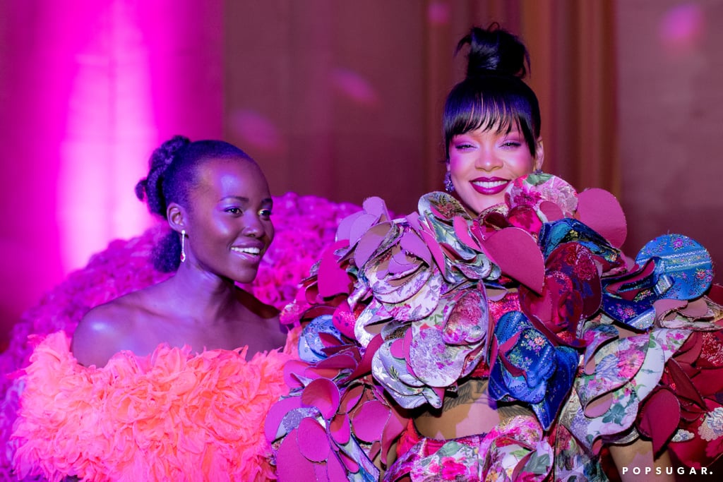 Rihanna and Lupita Nyong'o at the 2017 Met Gala