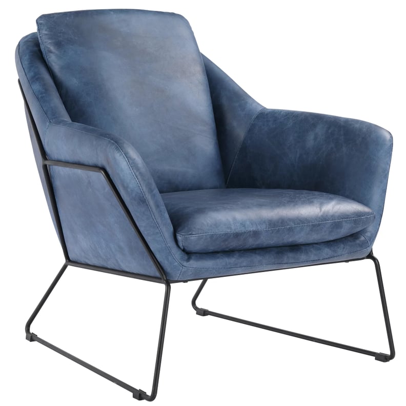 A Modern Chair: Ardelia Genuine Leather Armchair