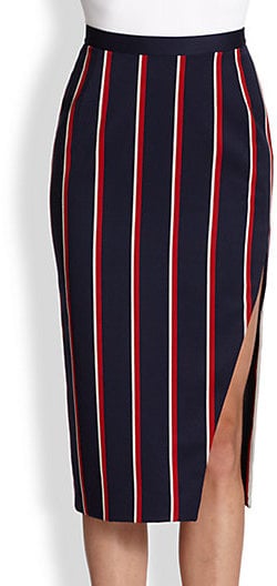 Altuzarra Striped Slit Skirt