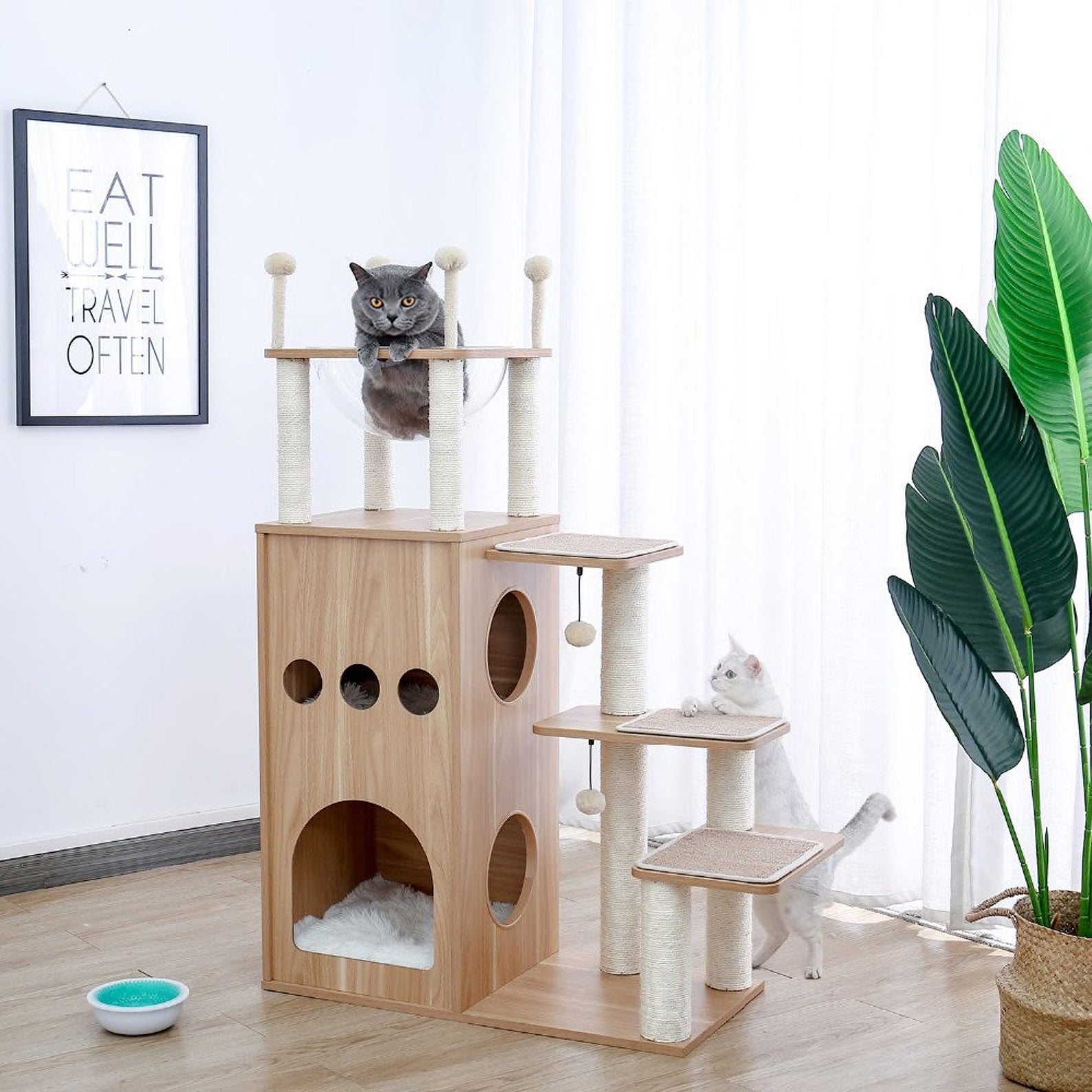 tree like cat towers