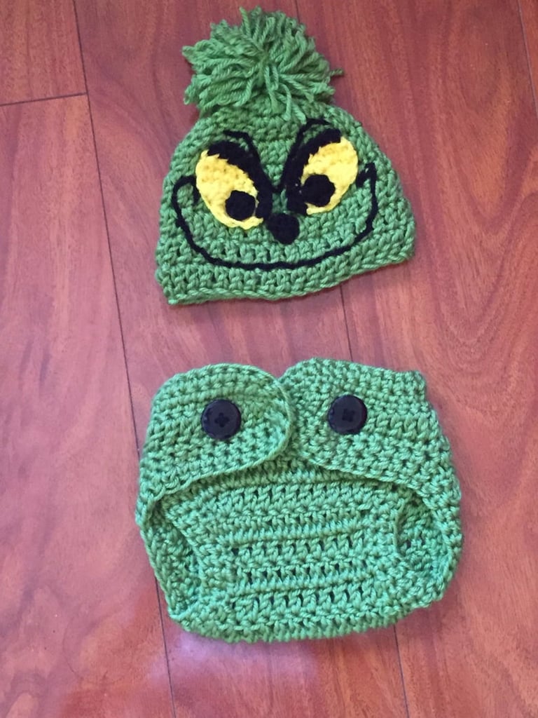 Crochet Baby Grinch Inspired Costume