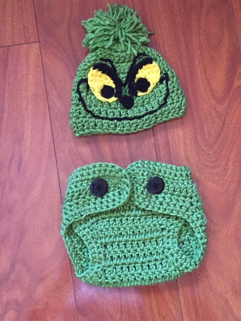 Crochet Baby Grinch inspired Costume