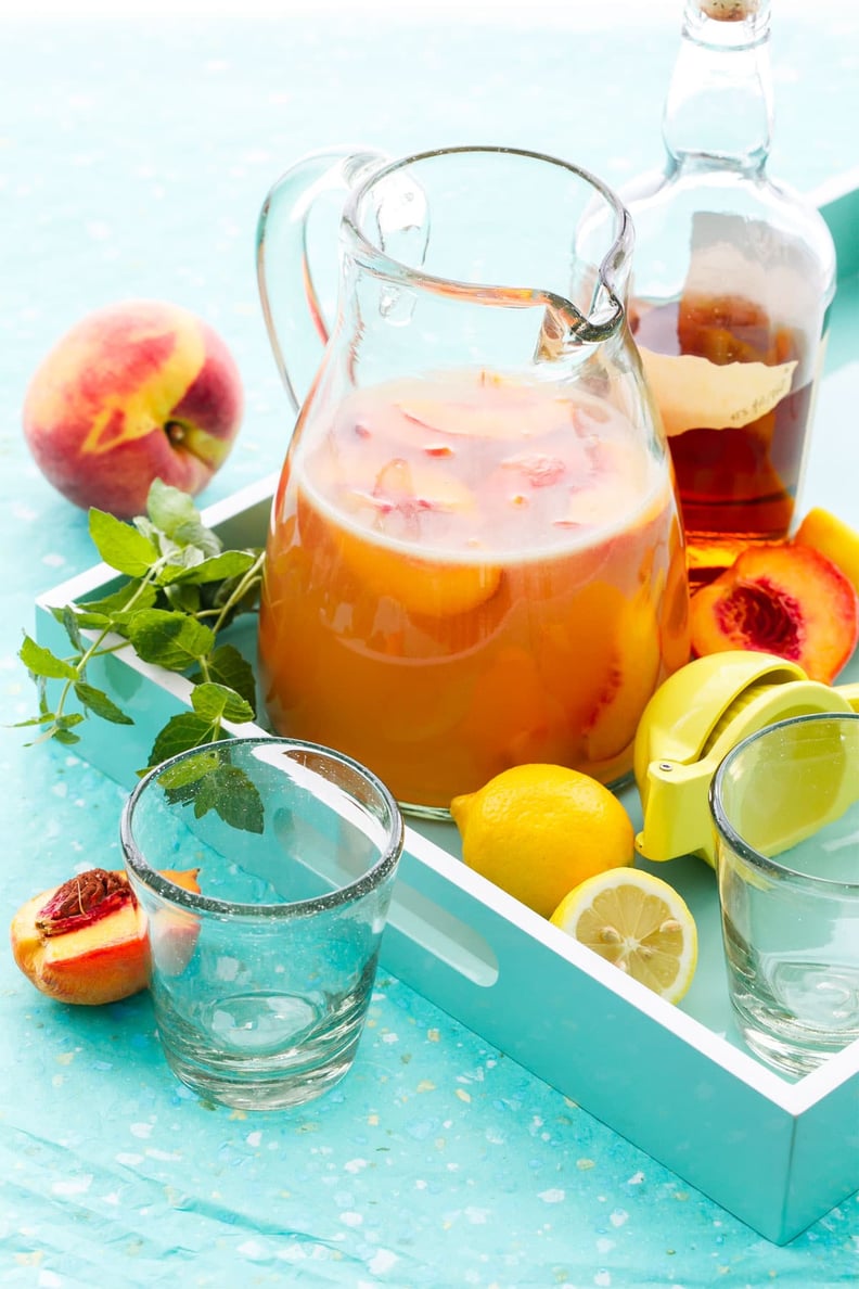 Bourbon Peach Lemonade Punch