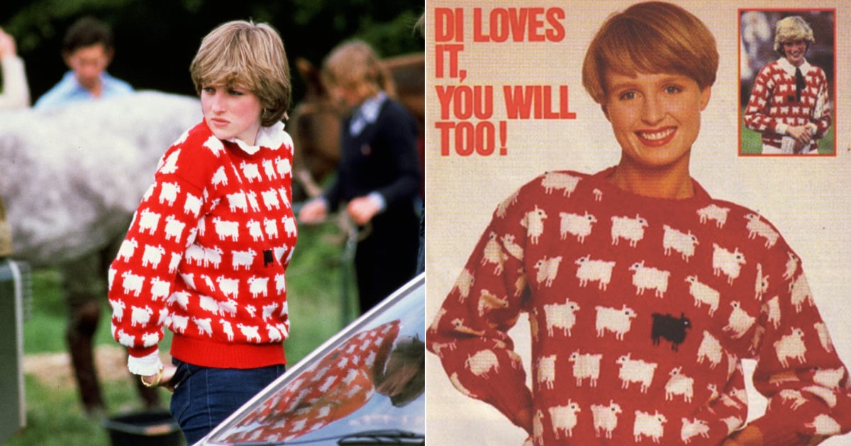 You Can Knit Princess Diana's Black Sheep Sweater | POPSUGAR Fashion