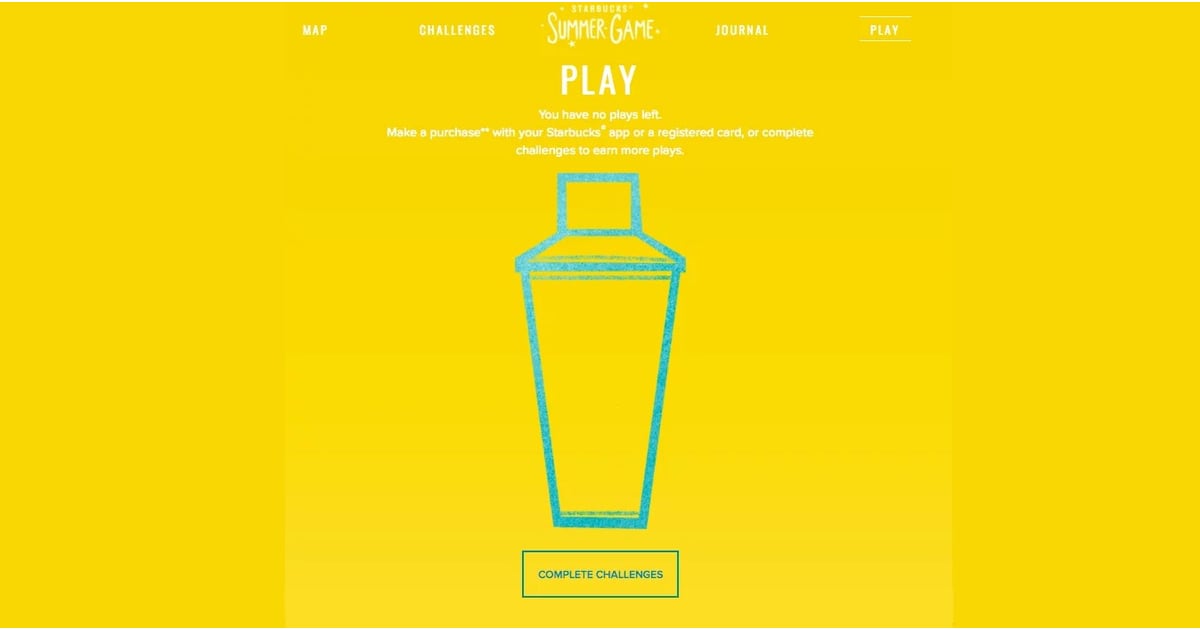 Starbucks Summer Game 2017 POPSUGAR Food