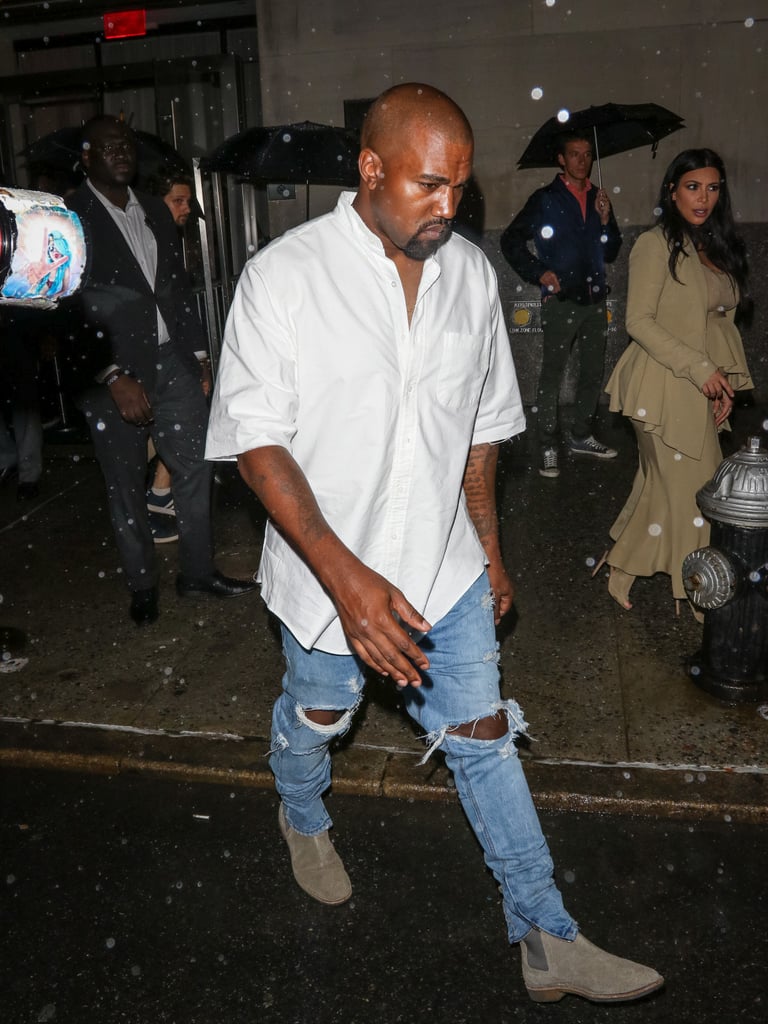 Kim Kardashian and Kanye West in NYC September 2015