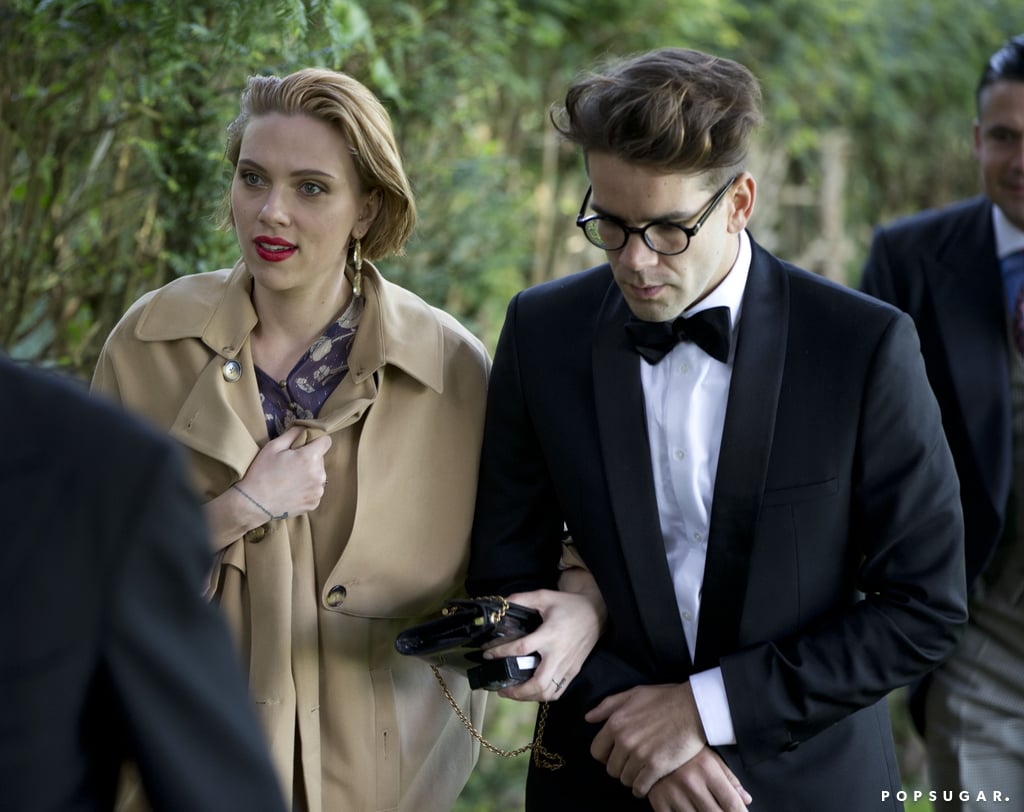 Scarlett Johansson and Romain Dauriac Attend a Wedding