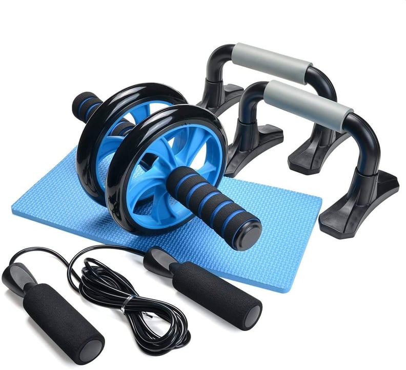 For the Home Gym: Odoland 4-in-1 AB Wheel Roller Kit