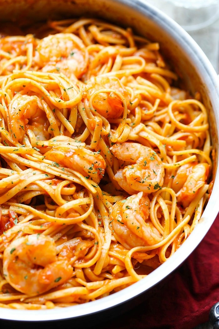 One-Pot Shrimp Pasta