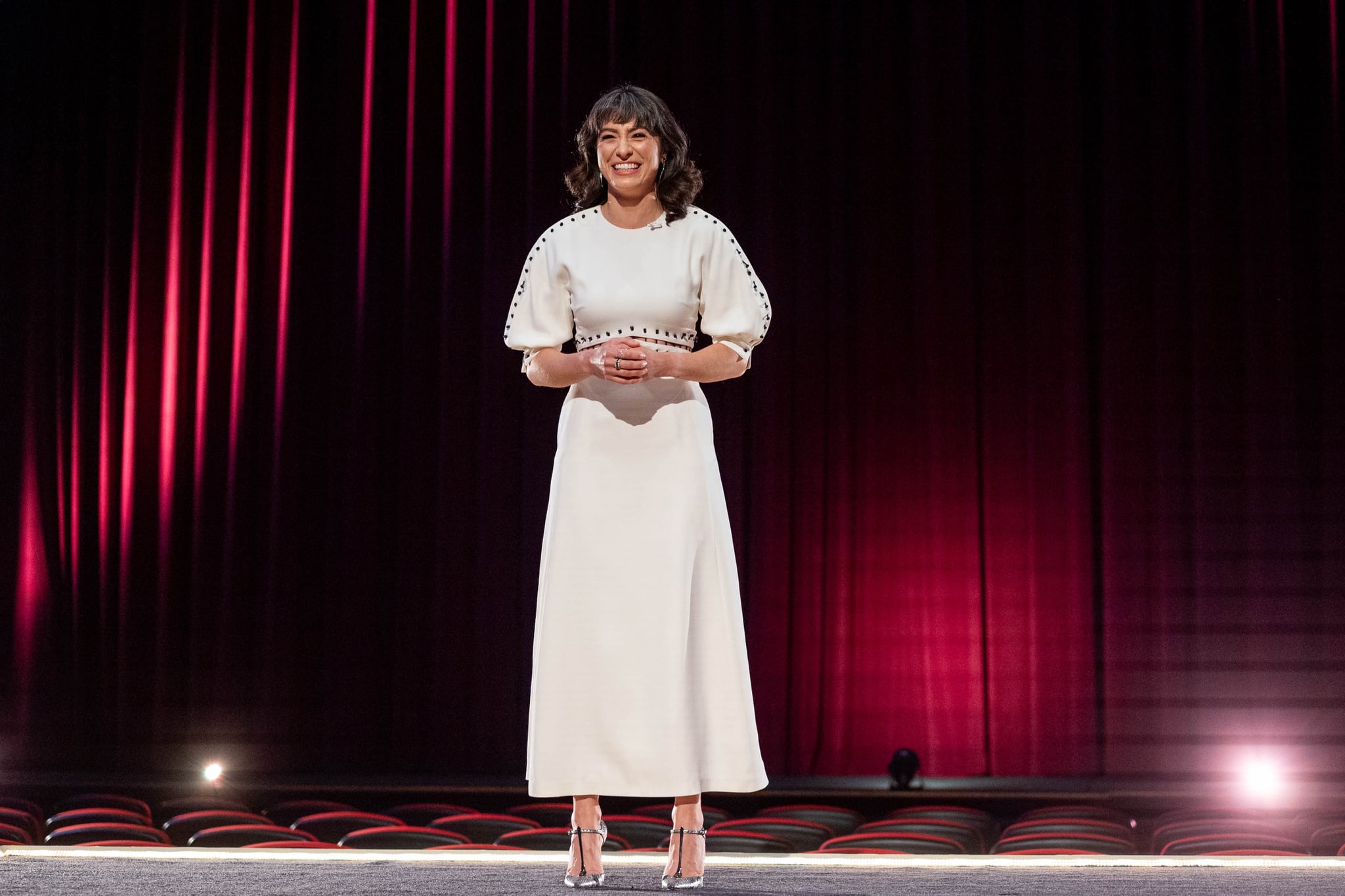 UNSPECIFIED: In this image released on April 22, host Melissa Villaseñor speaks during the 2021 Film Independent Spirit Awards broadcast on April 22, 2021. (Photo by Emma McIntyre/Getty Images for Film Independent)