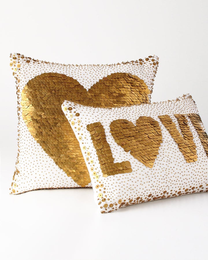 Jonathan Adler White Love & Heart Pillows ($198)