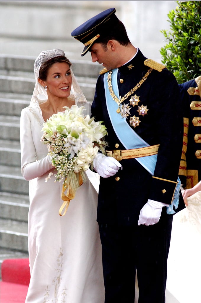 In 1998 when she was 26 she married teacher Alfonso Guerrero, which caused controversy when she got engaged to Prince Felipe. However, because her first marriage was a civil ceremony, it didn't require an annulment and she was therefore permitted to have a Roman Catholic wedding to her prince.
She has had four names: Miss Doña Letizia Ortiz Rocasolano, Mrs. Doña Letizia Ortiz Rocasolano de Guerrero, Her Royal Highness The Princess of Asturias and Her Majesty Queen Letizia of Spain.
Before she married into the royal family, she was an accomplished journalist, following her father into the profession, and gaining a masters in broadcast journalism in Madrid.
She started out her career on daily newspaper La Nueva España before moving into TV, where she progressed from Bloomberg to CNN+, and then the national network Television Española, where she became the anchor on its flagship show.
She shares her birthday (Sept. 15) with Prince Harry, although she is 12 years older.
She is the granddaughter of a taxi driver and had a close relationship with her grandparents — living with them in Madrid when she was studying and vacationing with them in Alicante when they retired there.