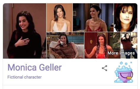 Monica Geller Friends Google Easter Egg