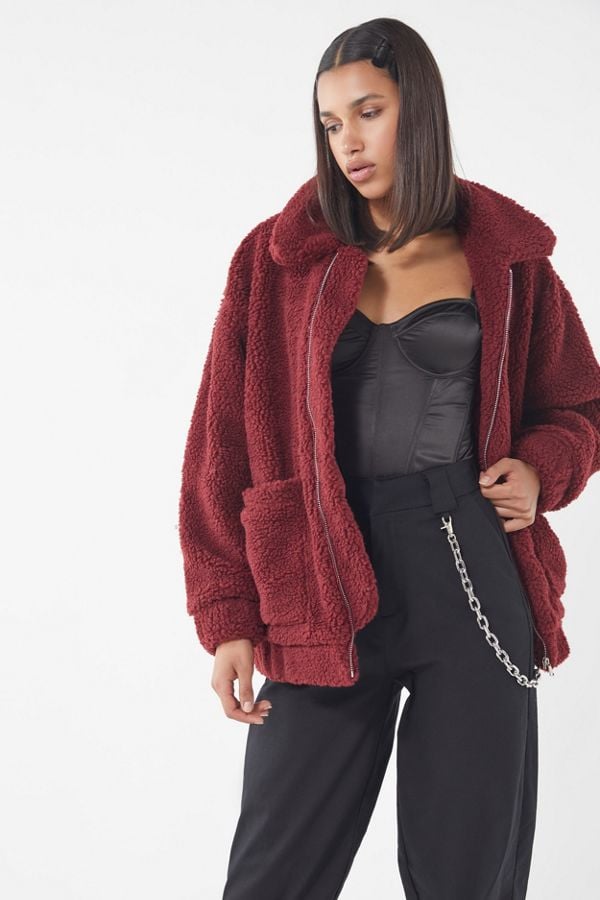 I am cheap gia burgundy jacket