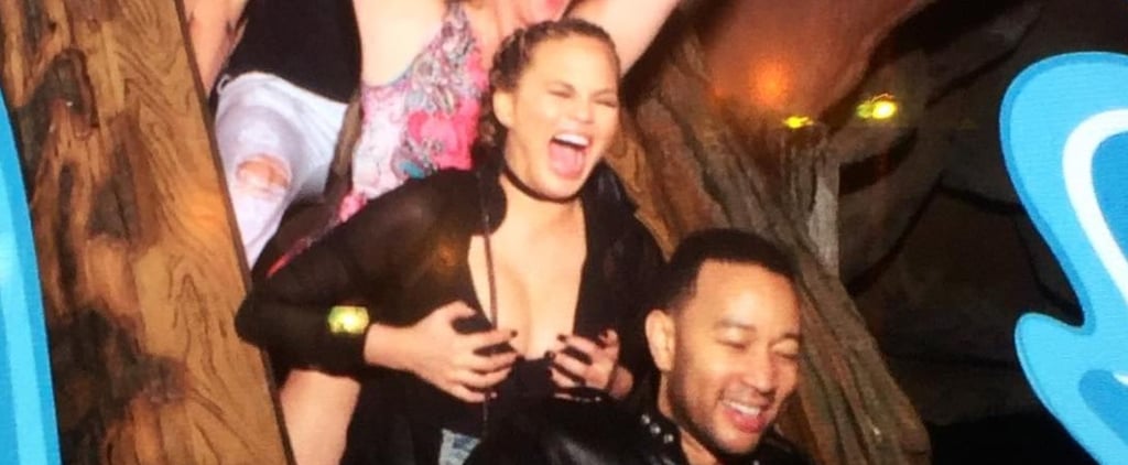 Chrissy Teigen Breastfeeding Moments