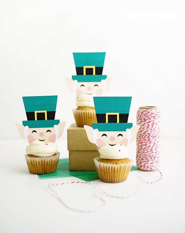 Printable Leprechaun Cupcake Toppers