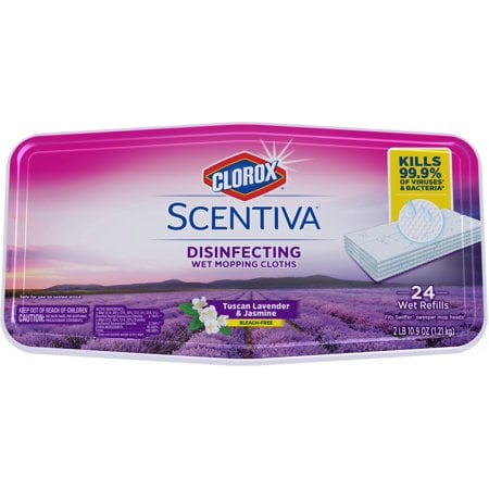 Clorox Scentiva Disinfecting Wet Mop Cloths in Tuscan Lavender and Jasmine