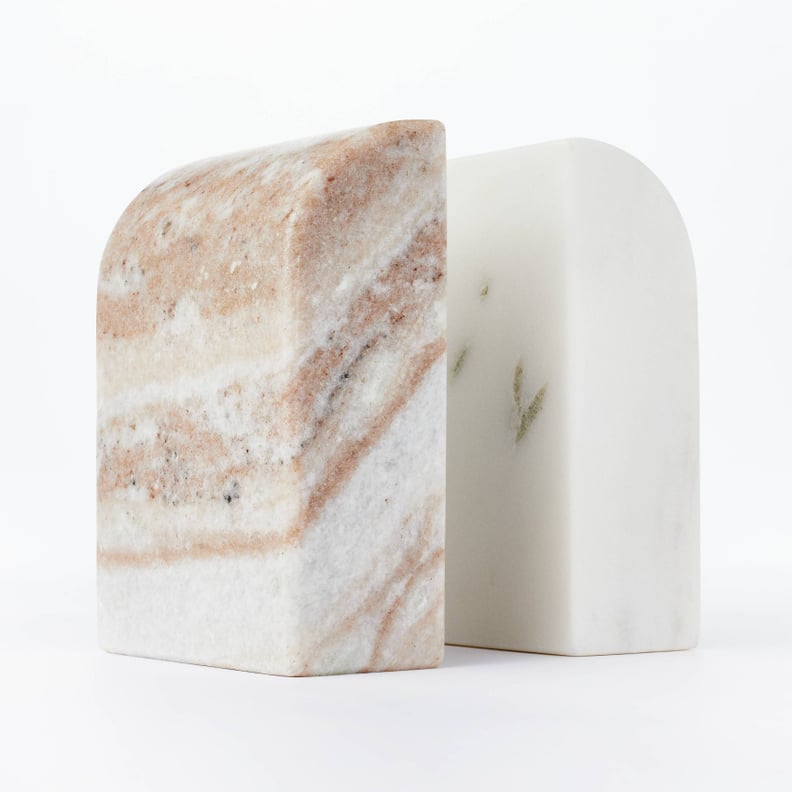 Chic Bookends: Threshold designed with Studio McGee Marble Stone Bookends