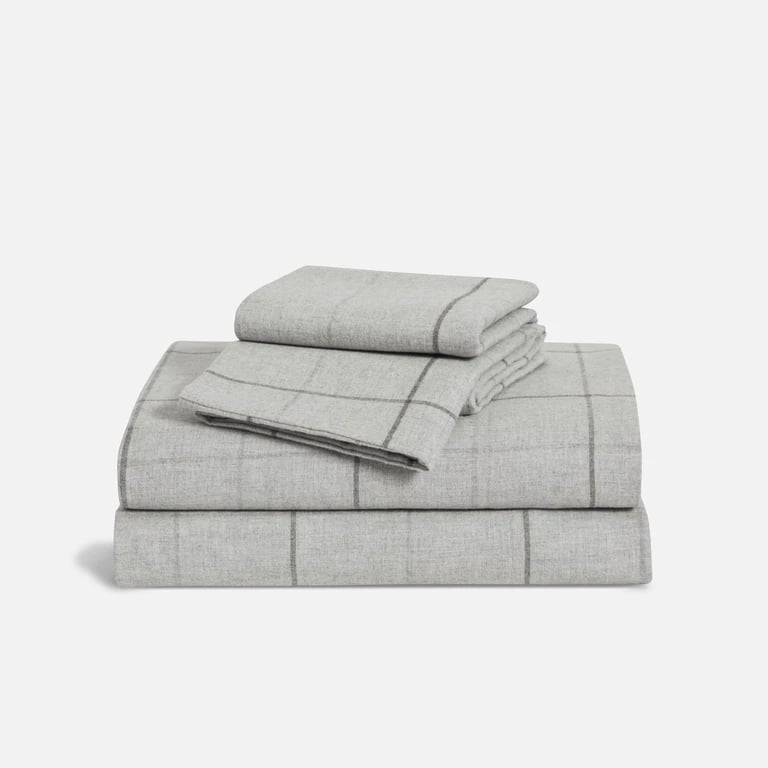 Warm Bedding: Brooklinen Flannel Core Sheet Set