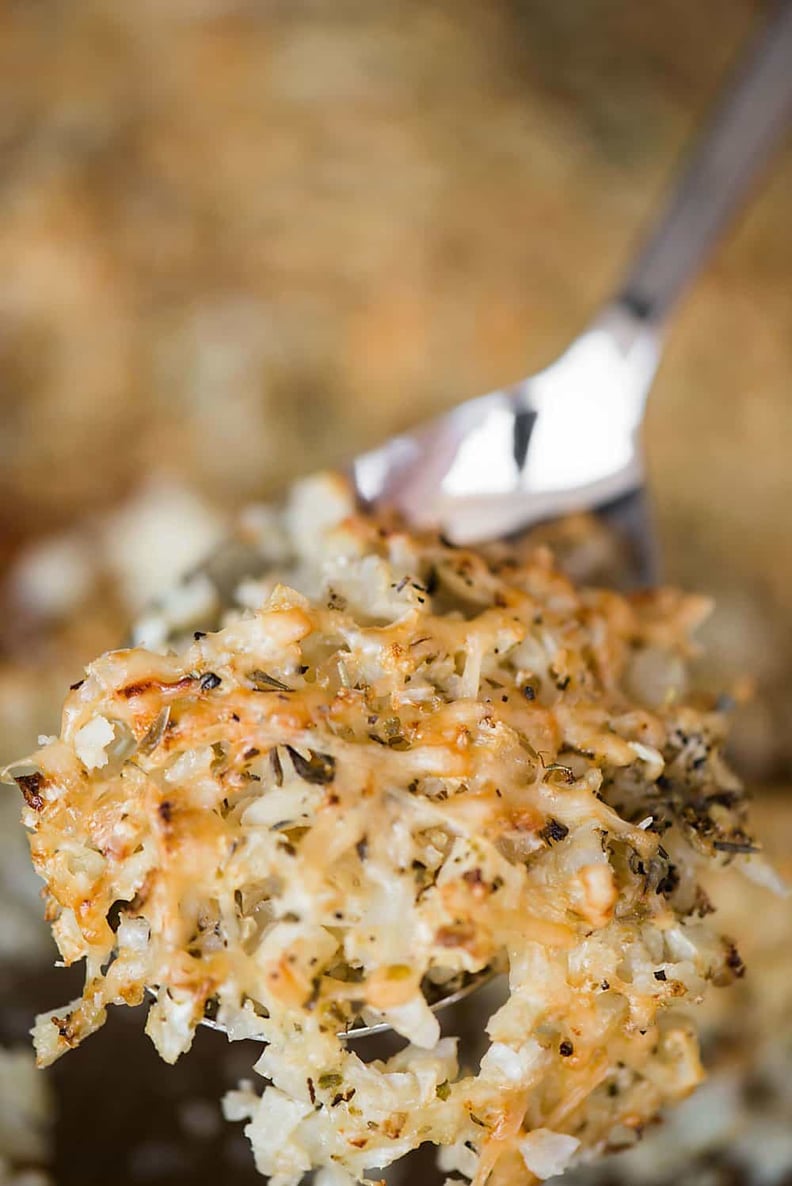 Parmesan Roasted Cauliflower Rice