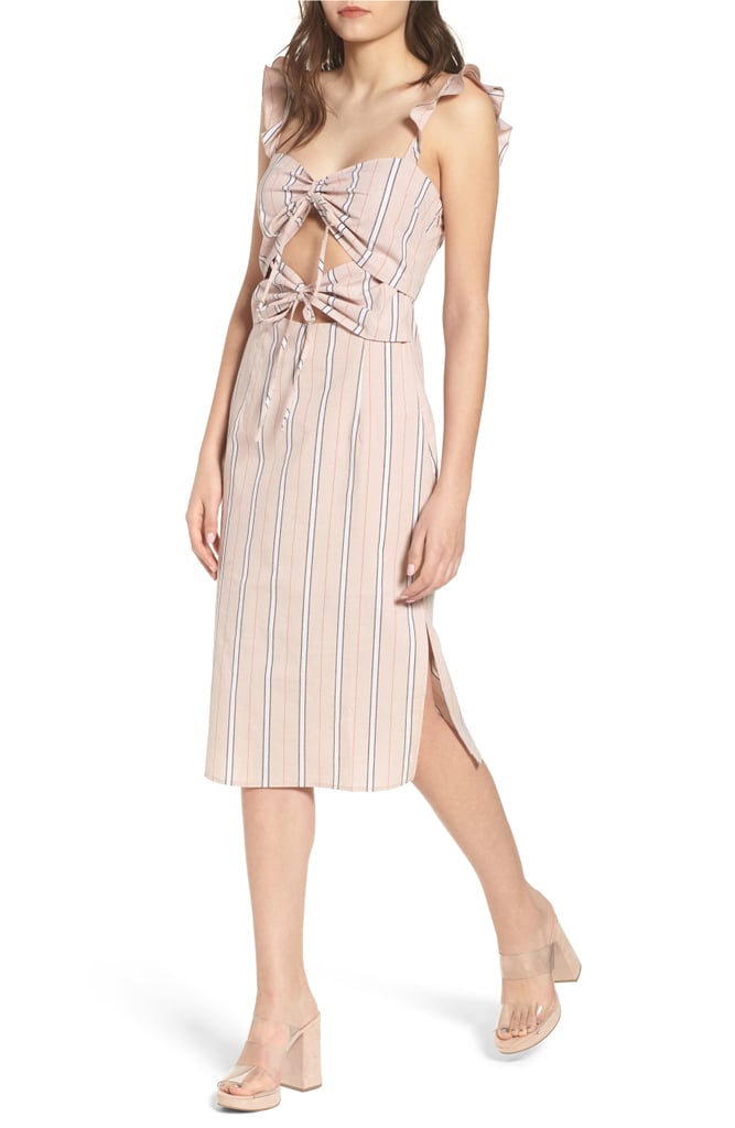 WAYF Verona Cutout Midi Dress