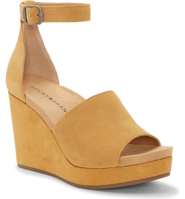 Lucky Brand Yemisa Wedge Ankle Strap Sandals
