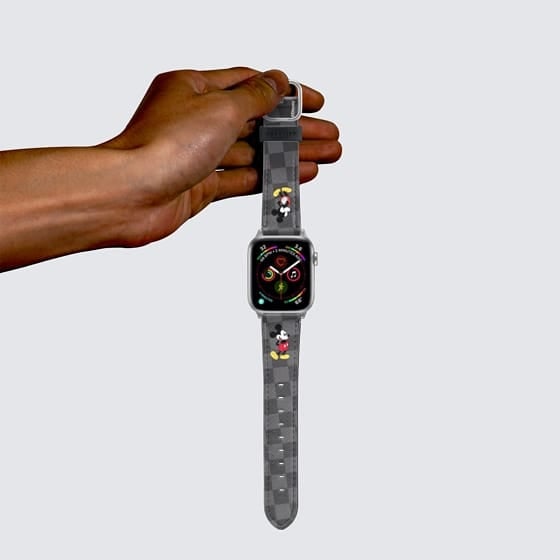 Checker Mickey Apple Watch Band - Black