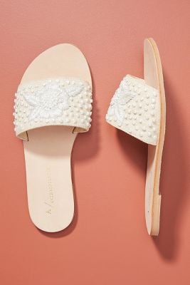 Anthropologie Stephanie Slide Sandals