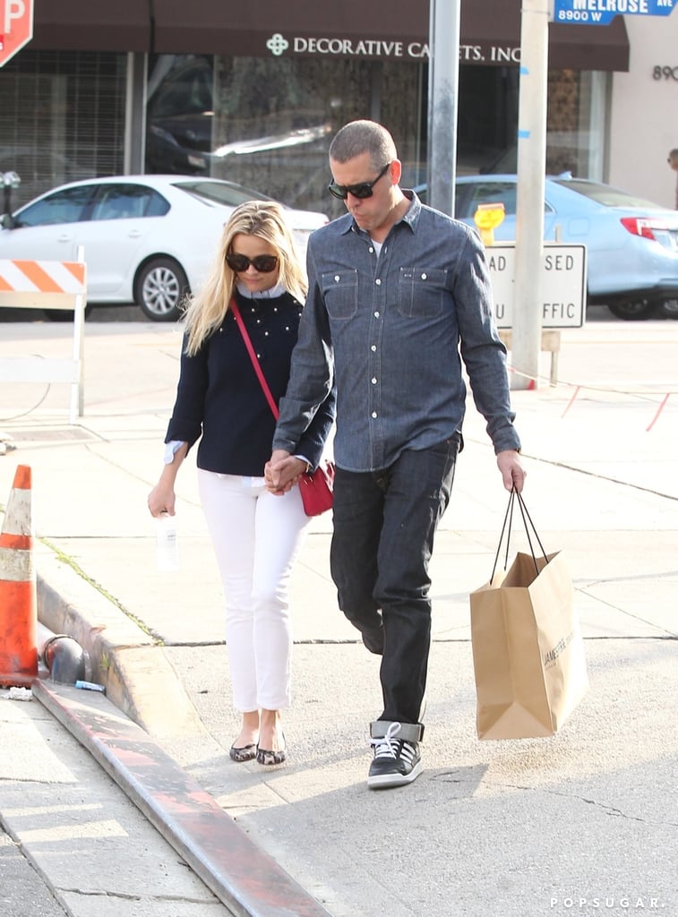 Reese Witherspoon Jim Toth Hold Hands in LA January 2016