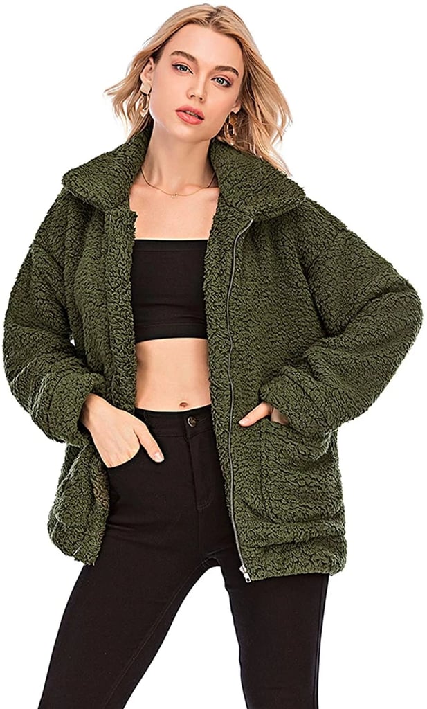 NewEGG Faux Shearling Jacket The Best Teddy Coats for Fall/Winter