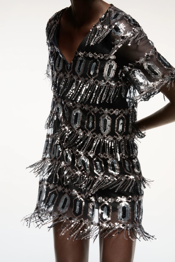 A New Year's Dress: Zara Sequin Dress With Fringe