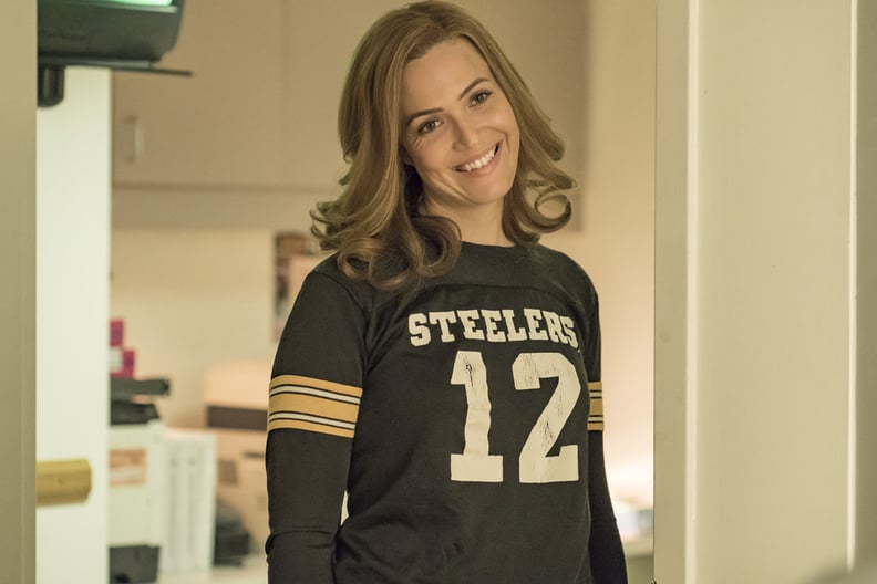 But She Can Also Rock the Heck Out of a Football Jersey